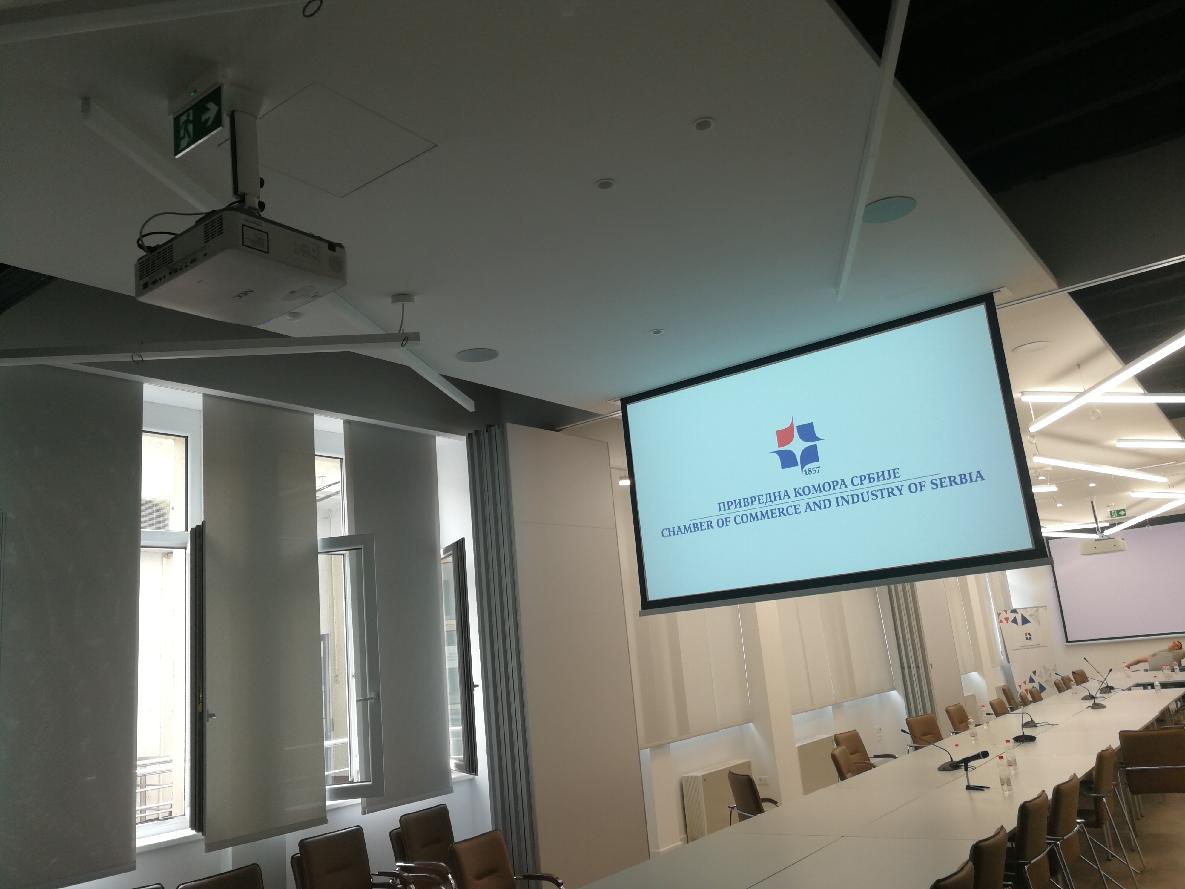 Small conference room at Serbian Chamber of Commerce in Belgrade